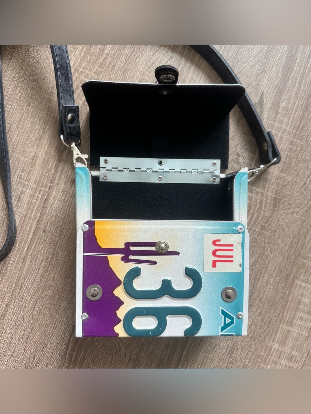 Littlearth License Plate Purse Crossbody Bag Arizona - Picture 11 of 12